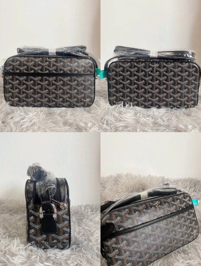 Goyardine Print Camera Messenger Crossbody Bag