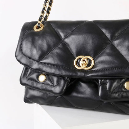 Quilted Cloud Chain Shoulder Bag