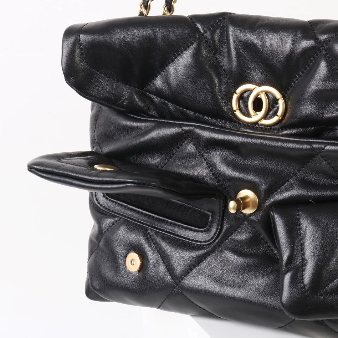 Quilted Cloud Chain Shoulder Bag
