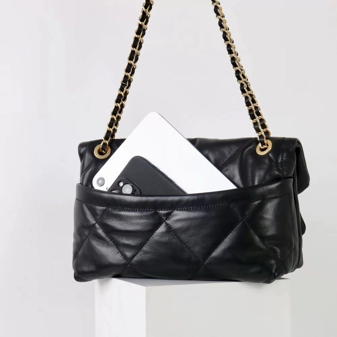 Quilted Cloud Chain Shoulder Bag