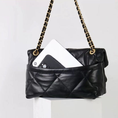 Quilted Cloud Chain Shoulder Bag