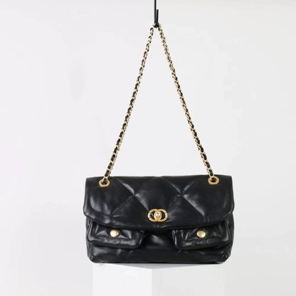 Quilted Cloud Chain Shoulder Bag