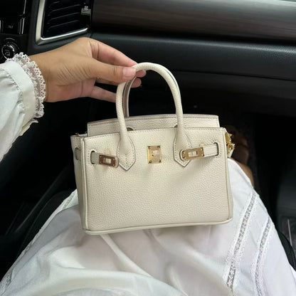 Luxury Litchi‑Grain Mini Handbag Crossbody Bag