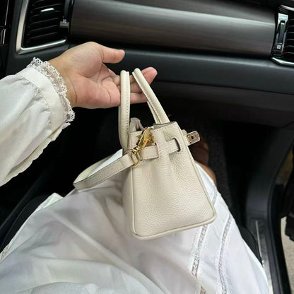 Luxury Litchi‑Grain Mini Handbag Crossbody Bag