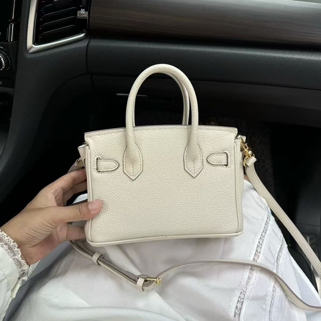 Luxury Litchi‑Grain Mini Handbag Crossbody Bag
