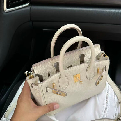 Luxury Litchi‑Grain Mini Handbag Crossbody Bag