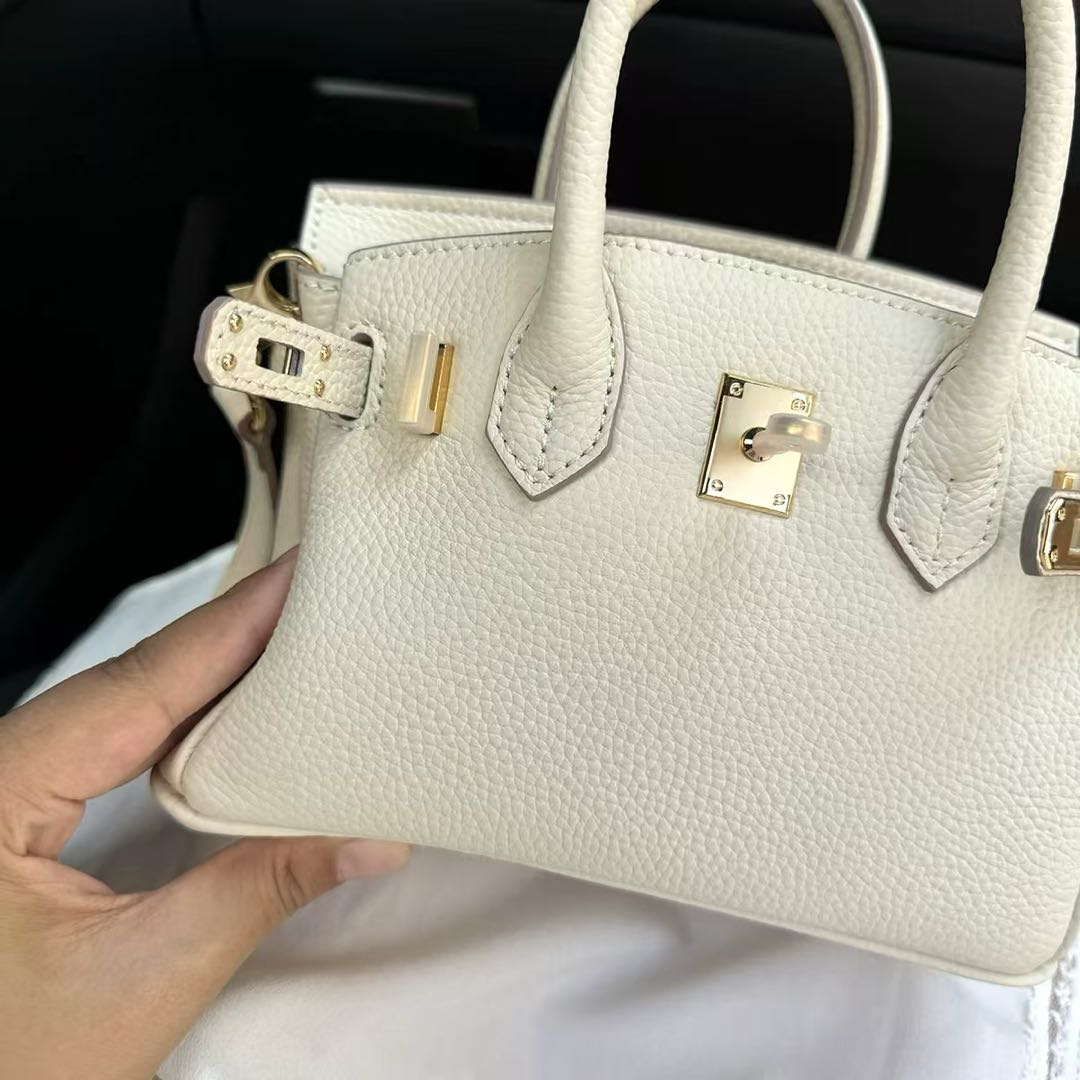 Luxury Litchi‑Grain Mini Handbag Crossbody Bag