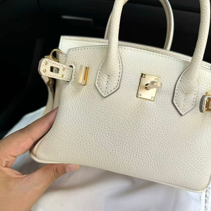 Luxury Litchi‑Grain Mini Handbag Crossbody Bag