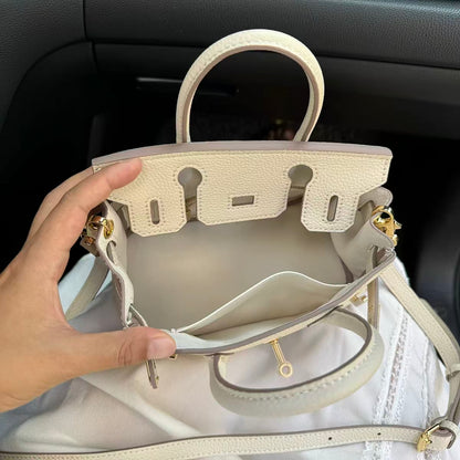 Luxury Litchi‑Grain Mini Handbag Crossbody Bag
