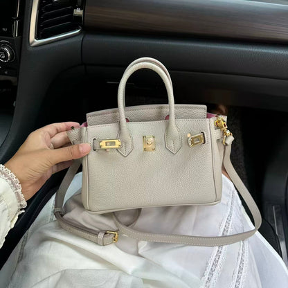 Luxury Litchi‑Grain Mini Handbag Crossbody Bag