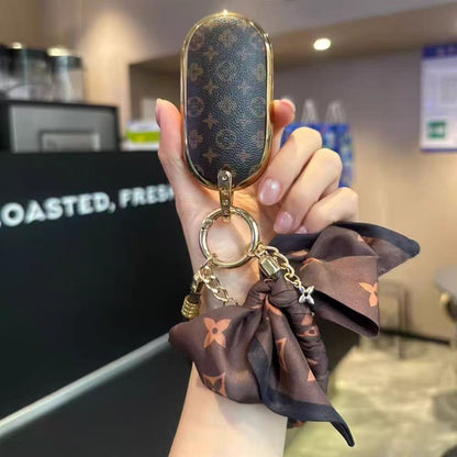 Vintage Print Bow Car Key Cover Set