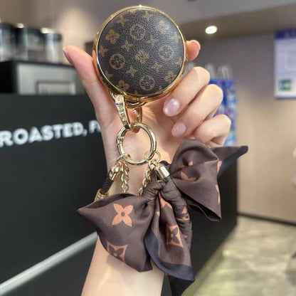 Vintage Print Bow Car Key Cover Set
