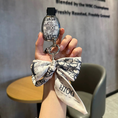 Vintage Print Bow Car Key Cover Set-1B