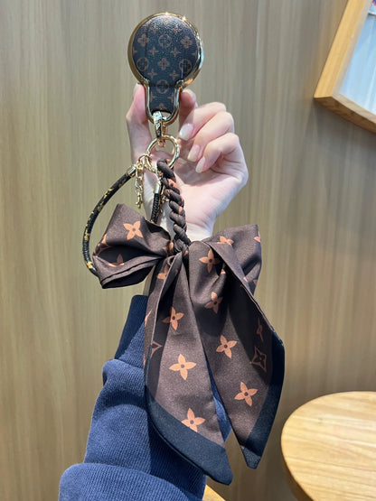 Vintage Print Bow Car Key Cover Set-BMW