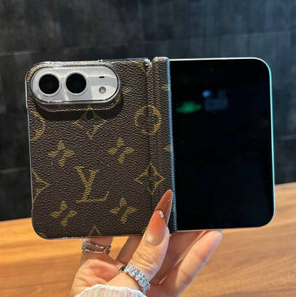 Luxury Advanced Leather iPhone Case with Card Holder & Strap
