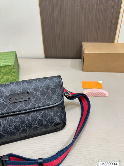 Casual Streetwear Men Flap Crossbody Bag