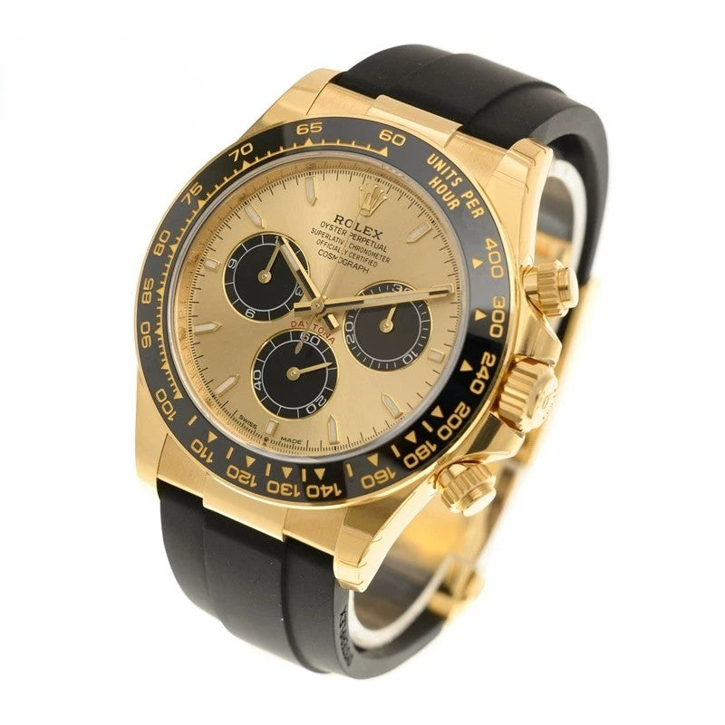 Luxury Chronograph Sport Watch with Rubber Strap