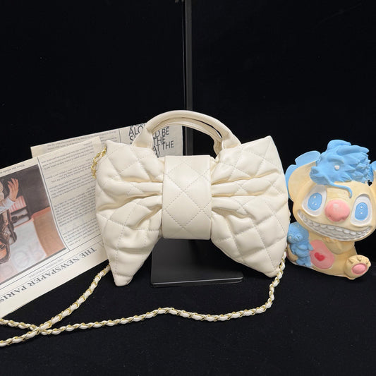 Sweet Bow Quilted Crossbody