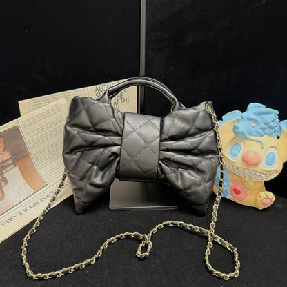 Sweet Bow Quilted Crossbody