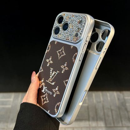 Luxury Rhinestone Monogram Case