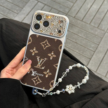 Luxury Rhinestone Monogram Case