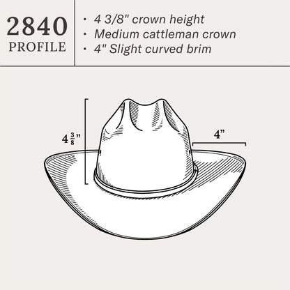 Angus 10X Straw Cowboy Hat