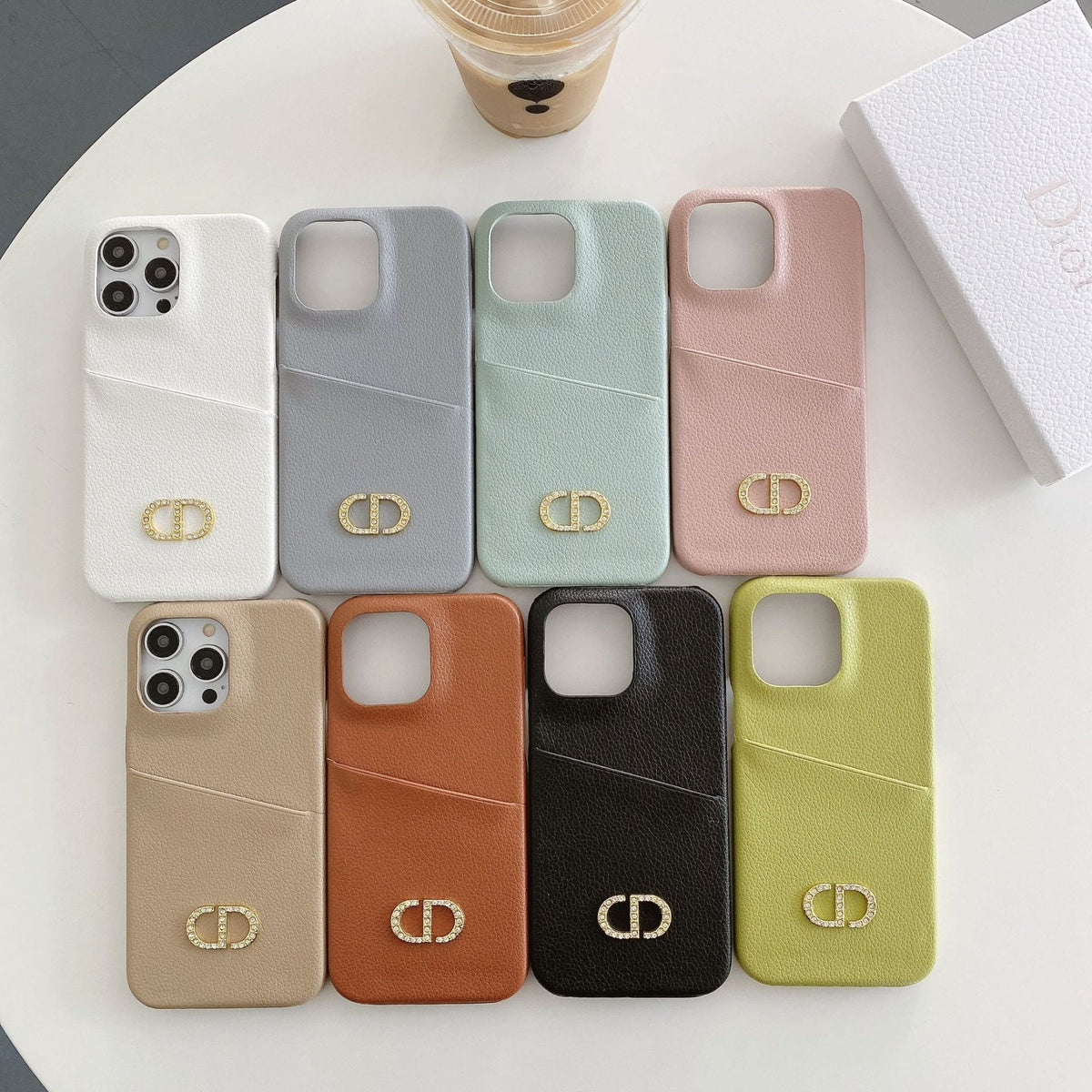 Fashion læder cover til iPhone