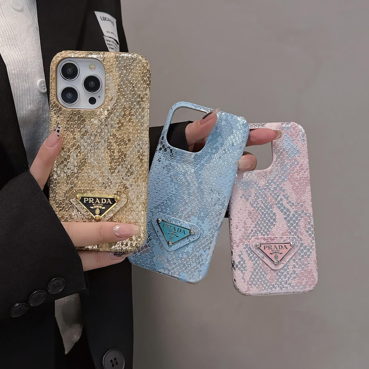 Custodia per iPhone di lusso con colori sfumati