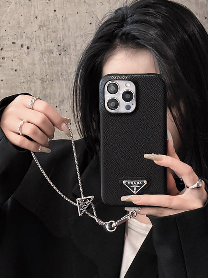 حافظة iPhone جلدية فاخرة عبر الجسم