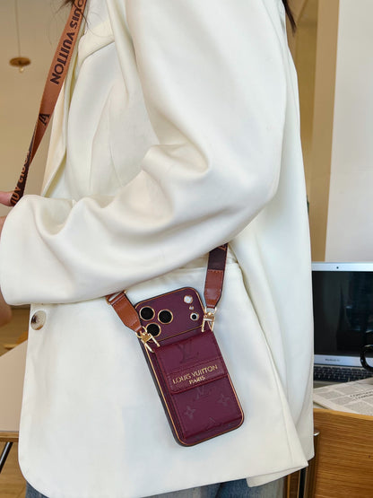 Vintage Embossed Card Holder Phone Case