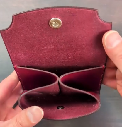 Handcrafted Full-Grain Leather Snap Wallet