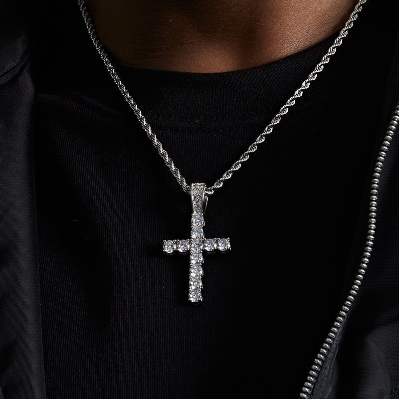 Iced Cross Necklace
