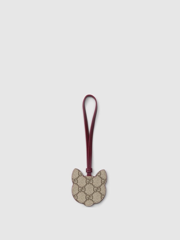Monogram Cat & Dog Keychain Charm