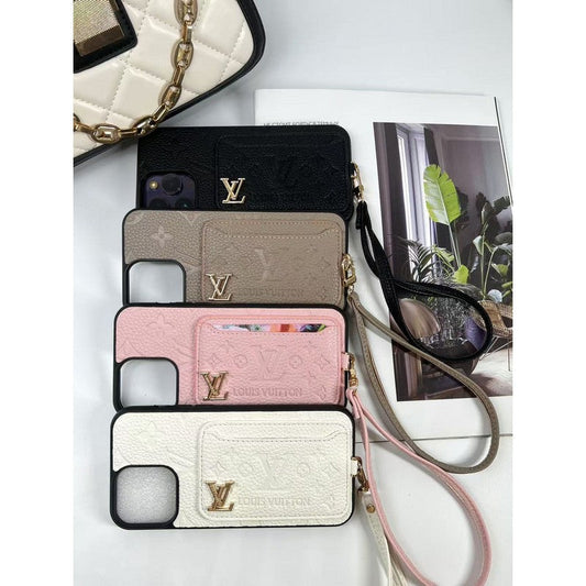 Luksus Fire farver Card Bag iPhone etui
