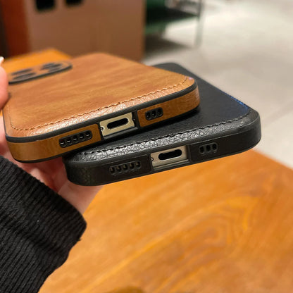 Premium vintage læder iPhone-etui – Soft Touch stødsikkert beskyttelsescover