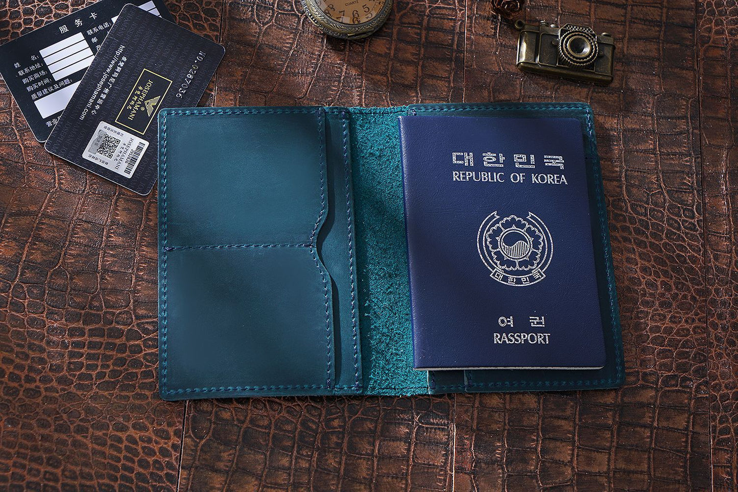 Handmade Genuine Leather Passport Holder
