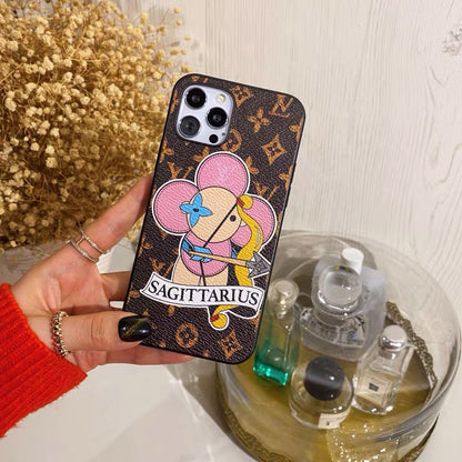 Custodia per iPhone dipinta Sagittario Amore Realizzata su misura