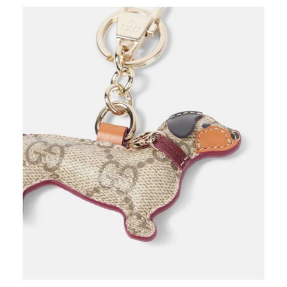 Monogram Cat & Dog Keychain Charm