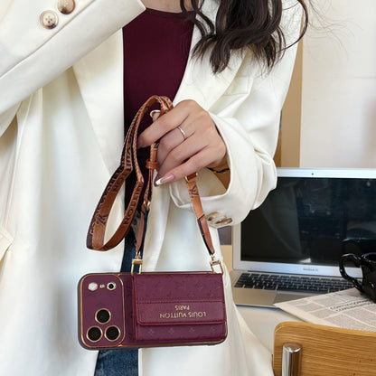 Vintage Embossed Card Holder Phone Case