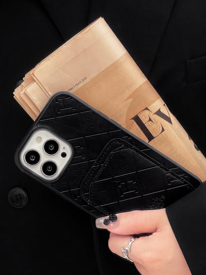 H Læderkortholder iPhone-etui