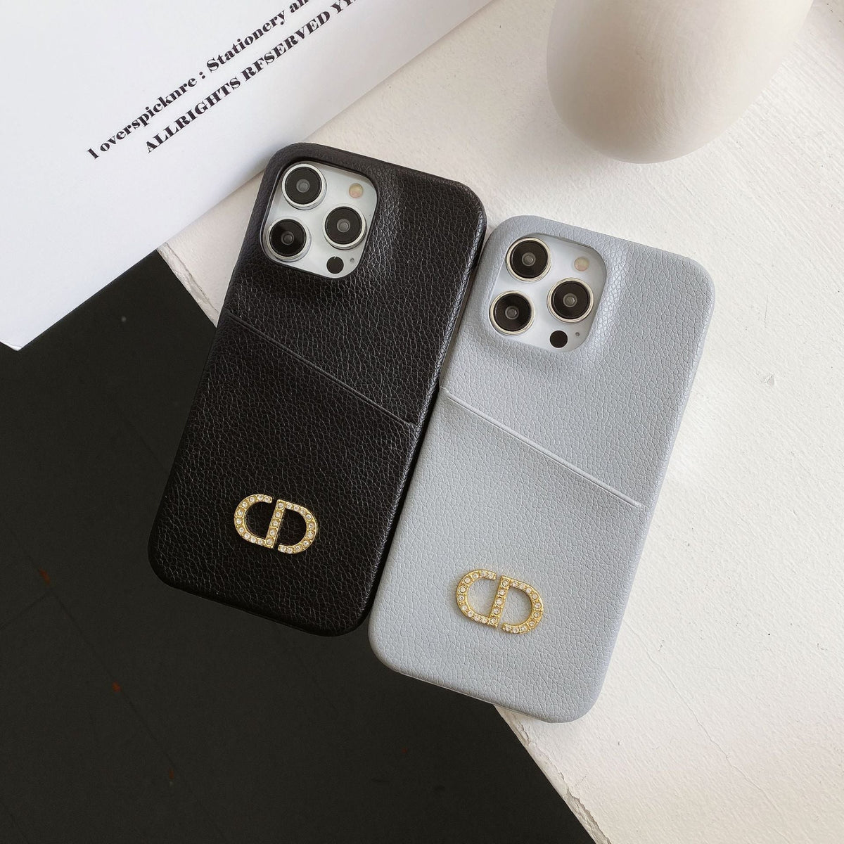 Fashion læder cover til iPhone