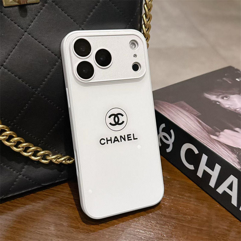 Klassisk Minimalist Luxe iPhone-cover – White Gloss Edition