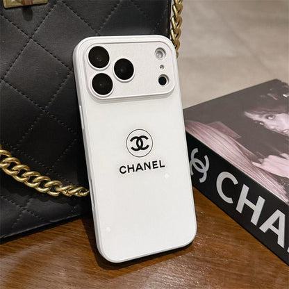 Klassisk Minimalist Luxe iPhone-cover – White Gloss Edition