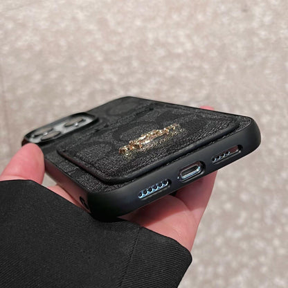 Klassisk korttaske i læder til iPhone
