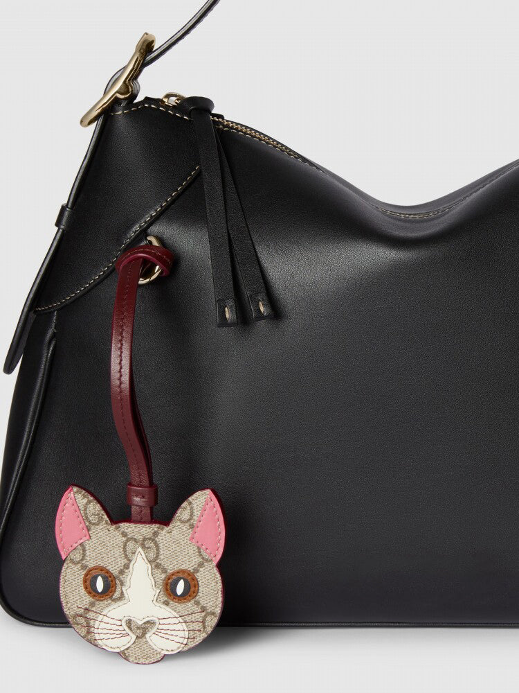 Monogram Cat & Dog Keychain Charm
