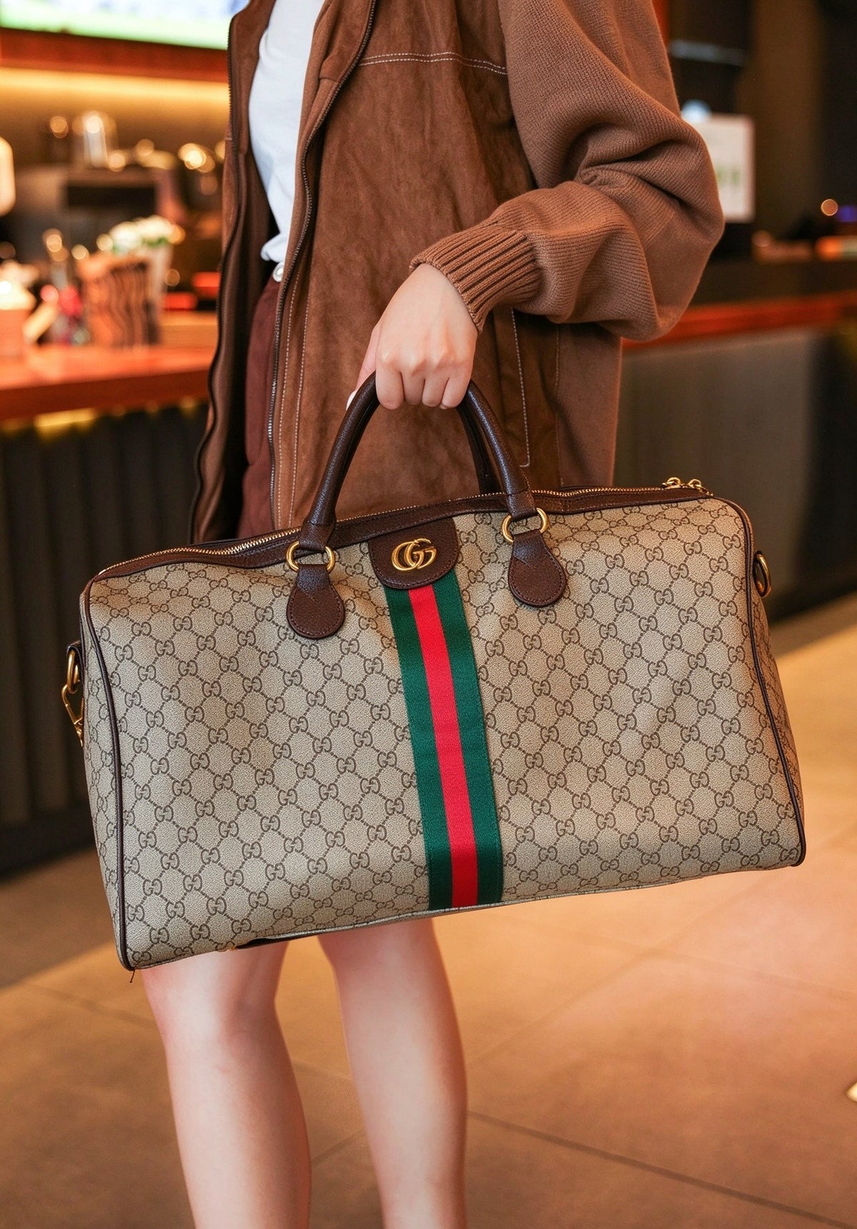 Vintage Monogram Duffle Travel Bag