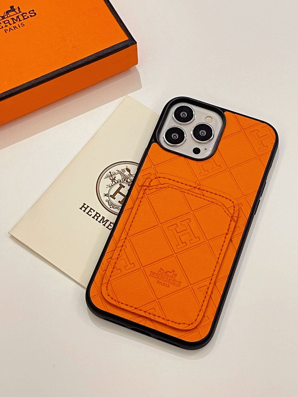 H Læderkortholder iPhone-etui