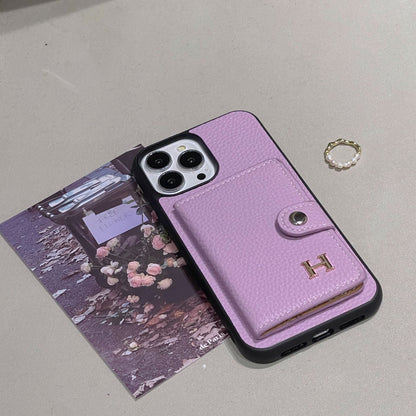 H Læderkortholder iPhone-etui