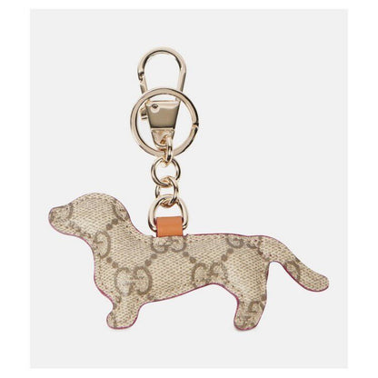 Monogram Cat & Dog Keychain Charm