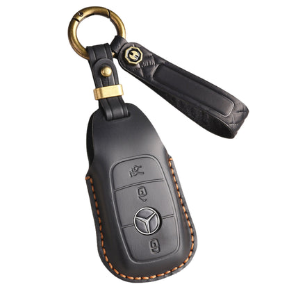 Top Grain Leather Mercedes Key Case